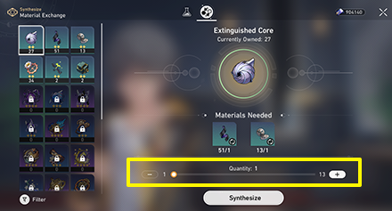 Honkai Star Rail - Material Exchange Quantity