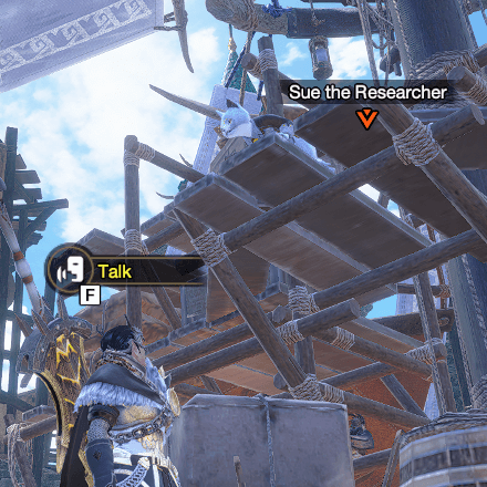 Monster Hunter Rise (MH Rise) - Sue the Researcher Location