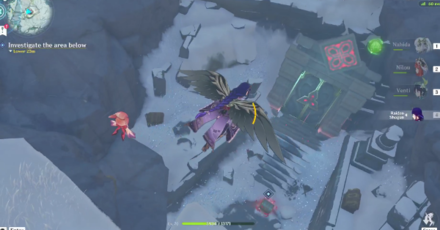 Genshin - In the Mountains Walkthrough - Investigate the Area Below