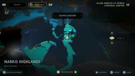 Jedi Survivor - Kaminoan Map Location