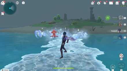 Genshin - Travel Across Water for Time and Wind Quest