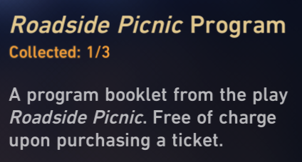 Star Rail - Roadside Picnic Program Easter Egg