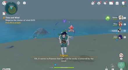 Genshin - How to Disperse the Wind Clusters  2