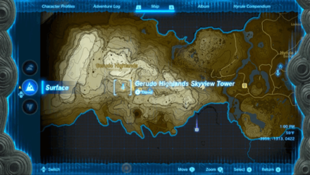 Tears of the Kingdom - Gerudo Highlands Skyview Tower