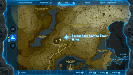 Tears of the Kingdom - Rospro Pass Skyview Tower