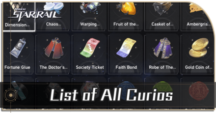 Honkai Star Rail - List of All Curios