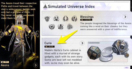 Honkai Star Rail - Simulated Universe Index