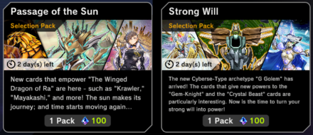 Master Duel - May 10th Maintenance Selection Packs Ending