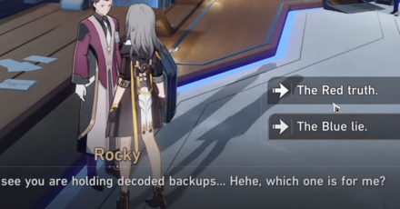 Star Rail - Red Pill Blue Pill Easter Egg