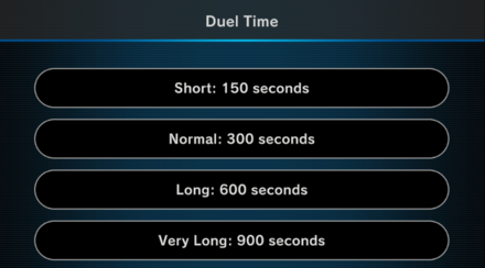 Master Duel - Duel Time Option Added