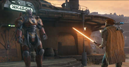 Mayvis and Cal - Star Wars Jedi Survivor