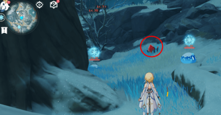 Genshin - How to Thaw the Shards In Snow-Coverd Path