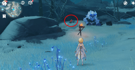 Genshin - How to Thaw the Shards In Snow-Coverd Path