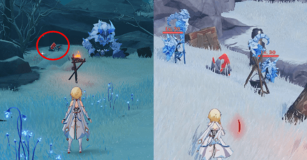 Genshin - How to Thaw the Shards In Snow-Coverd Path