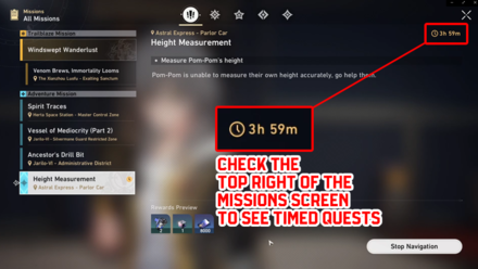 Honkai Star Rail - Pom-Pom Timed Quests