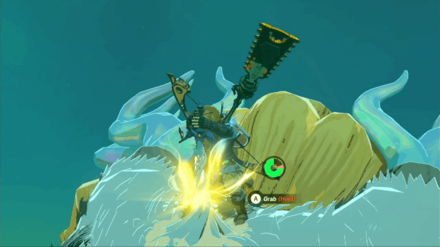 Zelda Tears of the Kingdom TotK - pulling the Master Sword from the Light Dragon