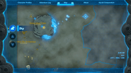 TotK - Pikida Stonegrove Skyview Tower Sky Unlocked