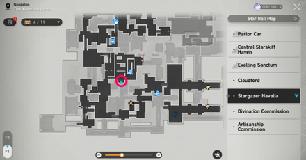 Honkai Star Rail - Brave Cycrane Location