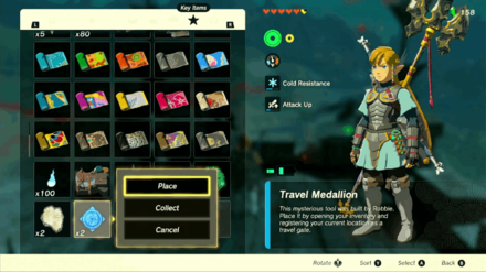 the travel medallion totk Zelda TotK - Set a Custom Fast Travel Point in the Map
