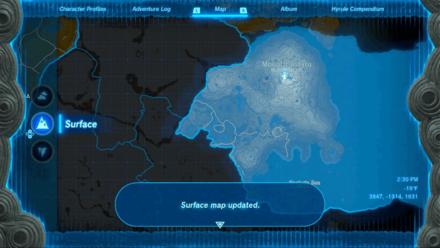 TotK - Mount Lanayru Skyview Tower Surface Unlocked