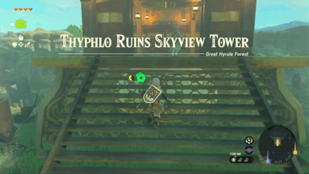 Zelda Tears of the Kingdom TotK- Thyphlo Ruins Skyview Tower World