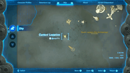 Tears of the Kingdom - South Lanayru Sky Archipelago