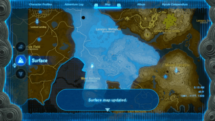 TotK - Sahasra Slope Skyview Tower Surface Unlocked