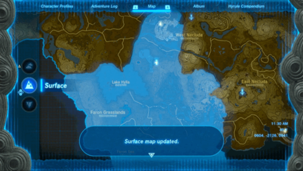 TotK - Popla Foothills Skyview Tower Surface Unlocked