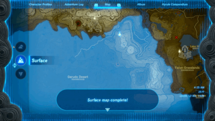 TotK - Gerudo Canyon Skyview Tower Surface Unlocked