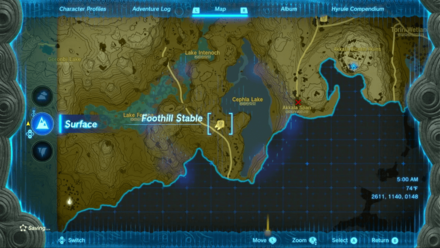 Tears of the Kingdom TOTK - Foothill Stable