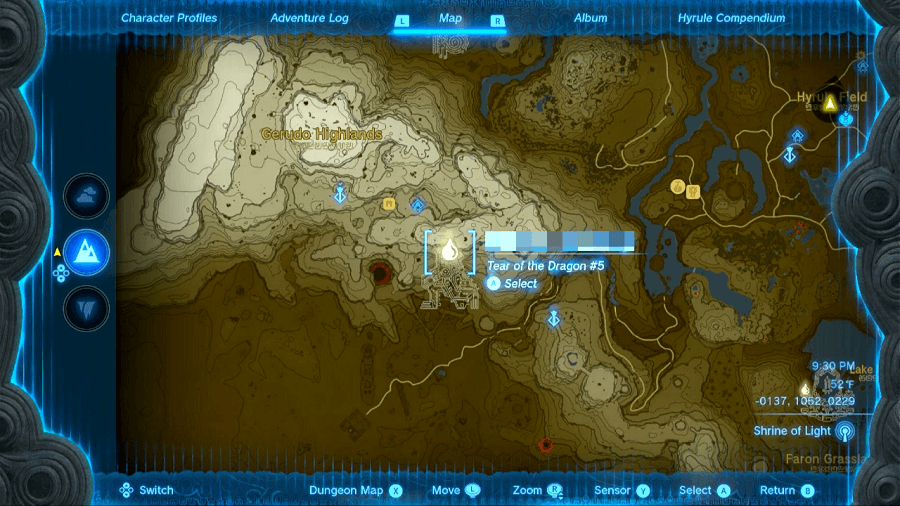 Zelda: Tears Of The Kingdom: All Dragon Tears, Memory Locations - Geoglyphs  Map