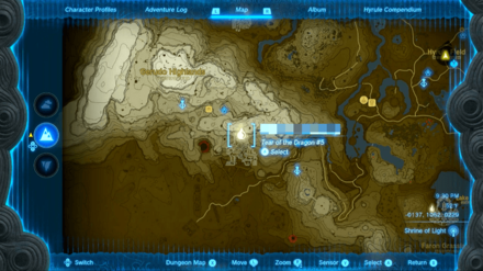 Zelda TotK - Kneeling Man Geoglyph Map Location