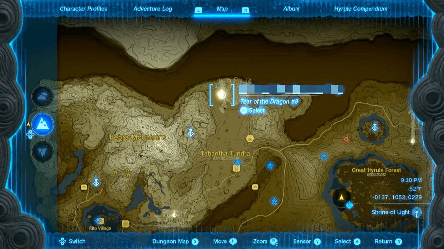 Dragon Tear geoglyph and Memory locations in Zelda: TOTK - Polygon