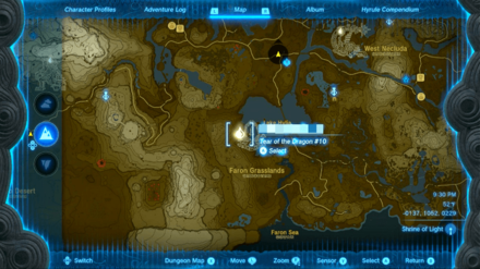 Zelda TotK - Tear Stone Geoglyph Map Location