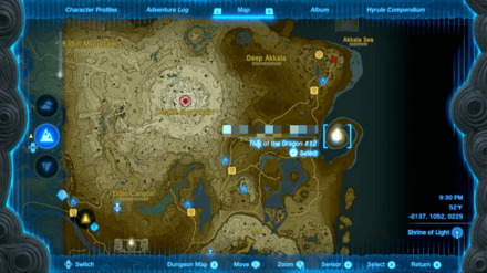 Zelda TotK - Master Sword Geoglyph Map Location