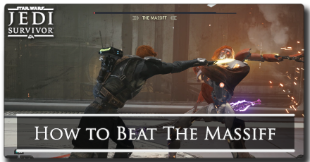 Jedi Survivor - How to Beat The Massiff