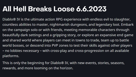 Diablo 4 - Diablo 4 Is Not an MMO