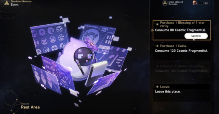 HSR - Cosmic Fragments for Blessings