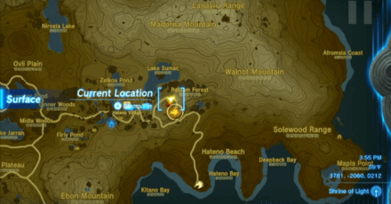 Retsam Forest Cave Entrance Map Image