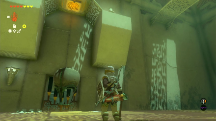 Zelda TotK Sinakawak Shrine Hot Air Balloon Ceiling Button