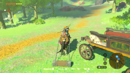 Zelda Tears of the Kingdom TotK - Horse with Towing Harness