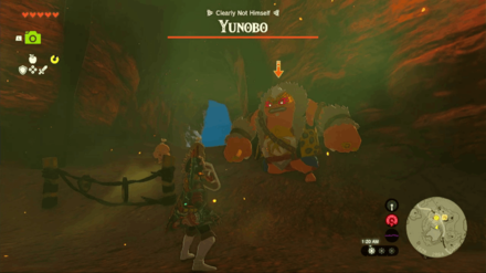 Zelda TotK - Boss Fight during the Yunobo of Goron City Main Quest