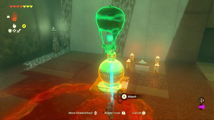Zelda TotK Sinakawak Shrine Stacked Orbs and Balloon