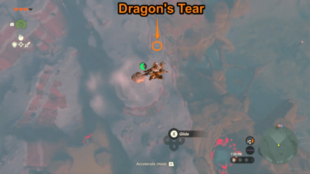 Zelda TotK - Kneeling Man Geoglyph from above