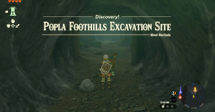 Popla Foothills Excavation Site Entrance Overworld Image