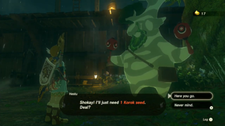 TotK Agree to Give Korok Seed