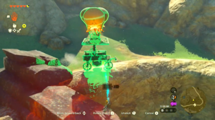 Zelda Tears of the Kingdom TotK Lifting the Wagon Out.png