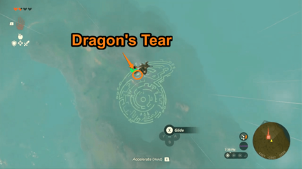 Zelda TotK - Tear Stone Geoglyph from above