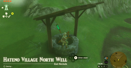 Hateno Village North Well Entrance Overworld Image