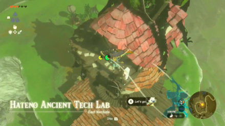Zelda Tears of the Kingdom TotK Travel to Hateno Ancient Tech Lab